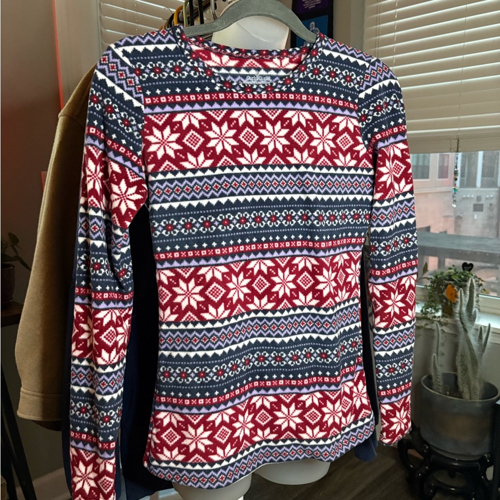 Cuddl Duds Red and Blue Fleecewear